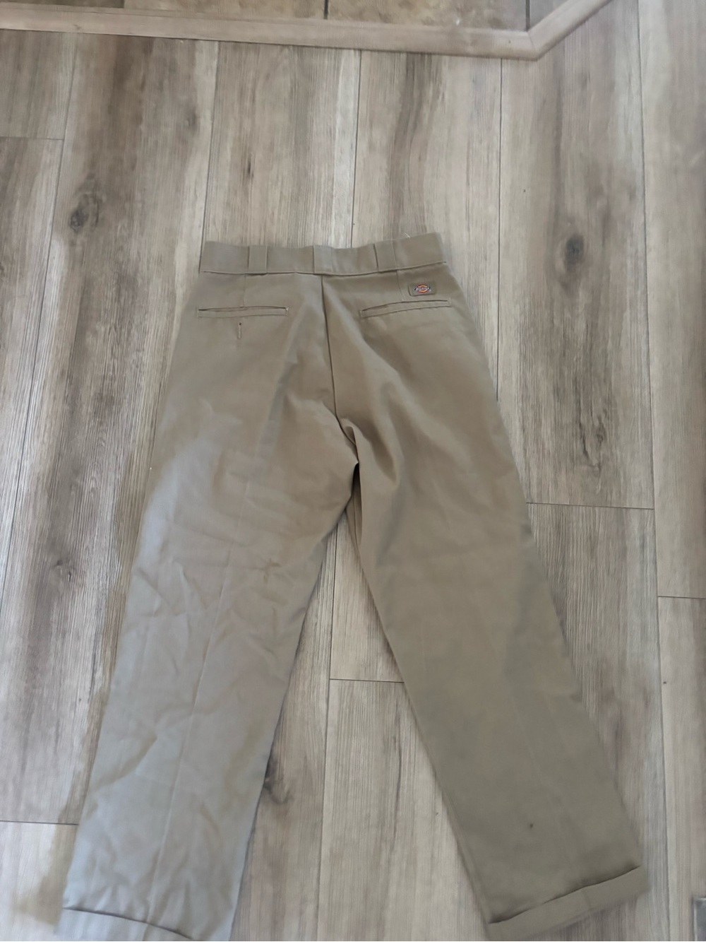 Dickies Men’s Tan Straight-Leg Chinos